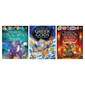 Mythical Creatures Sticker Adventure Pack - 3-Book Complete Bundle Set
